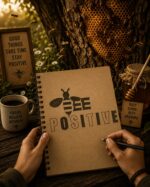  "Bee Positive" T-shirt Bee Positive T-Shirt | Motivational Graphic Tees | Uplifting Printed T-Shirts