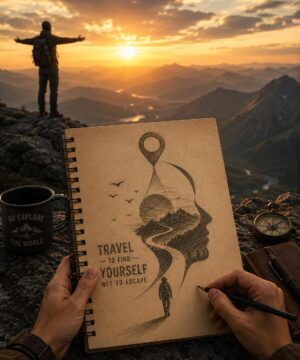 Travel to Find Yourself T-Shirt | Inspirational Travel Graphic Tee