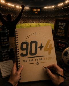 90+4 You Had To Be There T-Shirt | Football Passion Graphic Tee