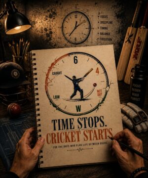 Time Stops. Cricket Starts. – The Ultimate Cricket Lover T-Shirt