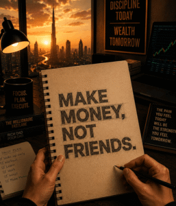Make Money Not Friends T-Shirt | Hustle Mindset Graphic Tee
