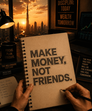 Make Money Not Friends T-Shirt | Hustle Mindset Graphic Tee