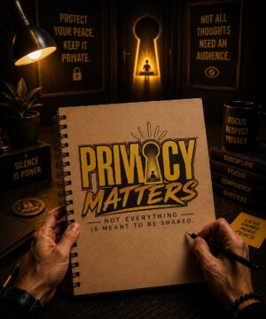 Privacy Matters Typography Graphic T-Shirt – Wear Your Boundaries with Confidence