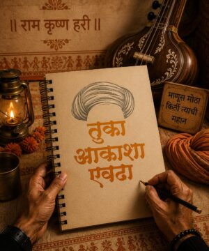 Tuka Akasha Yevdha Cotton Tee – Inspired by Wari Pandharpur