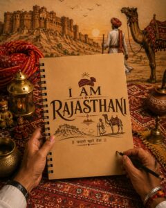 I AM RAJASTHANI – Pride of Rajasthan Graphic T-Shirt