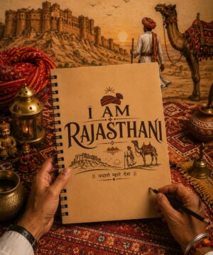 I AM RAJASTHANI – Pride of Rajasthan Graphic T-Shirt