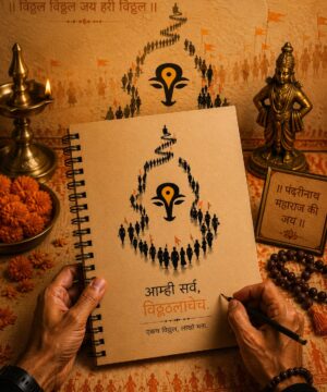आम्ही सर्व, विठ्ठलाचेच – Vitthal Wari Devotional Graphic T-Shirt